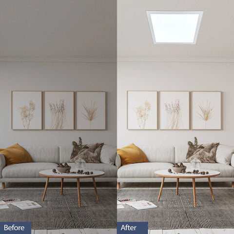 600mm Square Lounge Before After