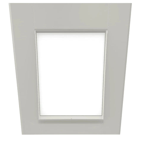 Custom-made flashing tray for roof window installation on Australian metal roof