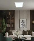 Modern living room with square solar light