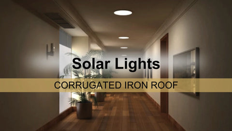 Solar Lights Round Corrugated Iron Roof