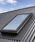 Electric opening roof window installed at the top of the roof