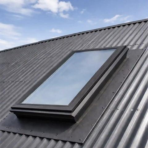 Electric opening roof window installed at the top of the roof